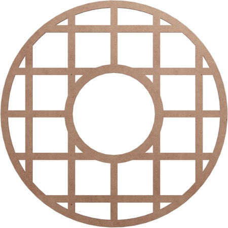Ekena Millwork O'Neal Wood Fretwork Pierced Ceiling Medallion, Wood (Paint Grade), 26"OD x 9 1/2"ID x 3/8"T CMWP26X26X0375ONMF